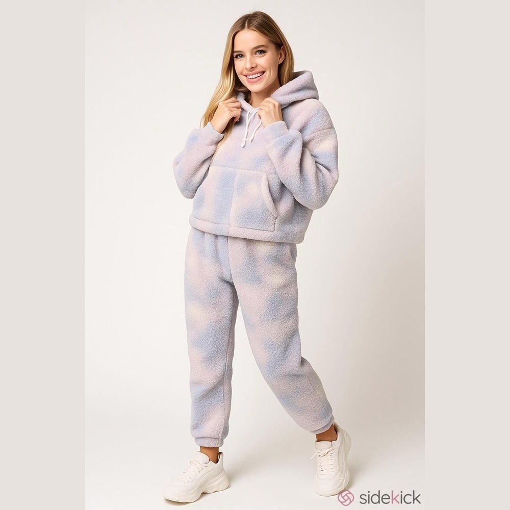 ARIZONA JEAN COMPANY Size L Cozy Fluffy Leisurewear Set